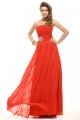 A-Line Strapless Long Beaded Chiffon Prom Evening Formal Party Dresses ED010010