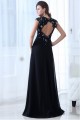 A-Line V-Neck Long Beaded Chiffon Prom Evening Formal Party Dresses ED010015