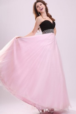 A-Line Sweetheart Long Beaded Chiffon Prom Evening Formal Party Dresses ED010020