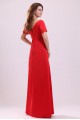 Long Red Short Sleeve Prom Evening Formal Party Dresses ED010026