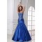 Trumpet/Mermaid Sweetheart Beaded Long Blue Prom Evening Formal Party Dresses ED010030