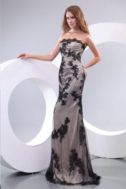 Sheath Strapless Long Prom Evening Formal Party Dresses ED010032