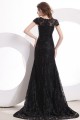 Cap Sleeve Long Black Lace Prom Evening Formal Party Dresses ED010033 Cap Sleeve Long Black Lace Prom Evening Formal Party Dresses ED010033