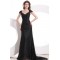Cap Sleeve Long Black Lace Prom Evening Formal Party Dresses ED010033