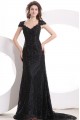 Cap Sleeve Long Black Lace Prom Evening Formal Party Dresses ED010033 Cap Sleeve Long Black Lace Prom Evening Formal Party Dresses ED010033