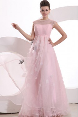 A-Line Long Pink Prom Evening Formal Party Dresses ED010034
