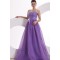 A-Line Strapless Beaded Long Purple Prom Evening Formal Party Dresses ED010035