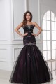 Trumpet/Mermaid Sweetheart Beaded Long Black Prom Evening Formal Party Dresses ED010036