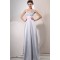 A-Line Halter Long Silver Prom Evening Formal Party Dresses/Bridesmaid Dresses ED010041