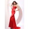 Trumpet/Mermaid Sweetheart Long Red Prom Evening Formal Party Dresses ED010043