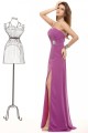 A-Line One-Shoulder Long Beaded Chiffon Prom Evening Formal Party Dresses ED010047