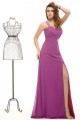 A-Line One-Shoulder Long Beaded Chiffon Prom Evening Formal Party Dresses ED010047