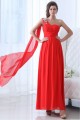 A-Line One-Shoulder Long Red Chiffon Prom Evening Formal Party Dresses ED010053 A-Line One-Shoulder Long Red Chiffon Prom Evening Formal Party Dresses ED010053