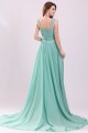A-Line Beaded Straps Long Chiffon Prom Evening Formal Party Dresses ED010055