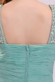 A-Line Beaded Straps Long Chiffon Prom Evening Formal Party Dresses ED010055