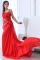 Sheath One-Shoulder Beaded Long Red Chiffon Prom Evening Formal Party Dresses ED010058 Sheath One-Shoulder Beaded Long Red Chiffon Prom Evening Formal Party Dresses ED010058