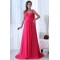 A-Line Long Pink Chiffon Prom Evening Formal Party Dresses ED010060