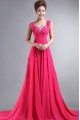 A-Line Beaded Long Pink Chiffon Prom Evening Formal Party Dresses ED010065 A-Line Beaded Long Pink Chiffon Prom Evening Formal Party Dresses ED010065