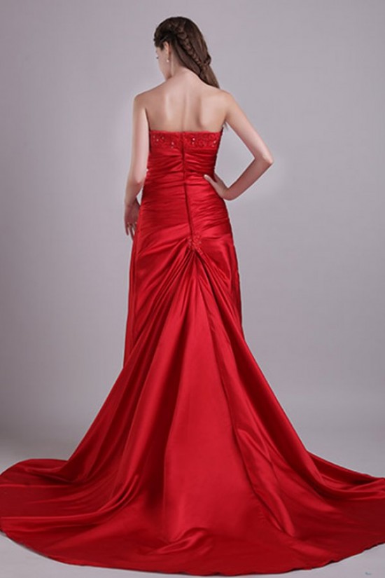 Sheath/Column Strapless Long Red Prom Evening Formal Party Dresses ED010067 Sheath/Column Strapless Long Red Prom Evening Formal Party Dresses ED010067
