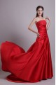 Sheath/Column Strapless Long Red Prom Evening Formal Party Dresses ED010067