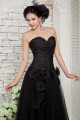 A-Line Sweetheart Long Black Prom Evening Formal Party Dresses ED010069