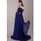 Sheath/Column Strapless Long Blue Chiffon Prom Evening Formal Party Dresses ED010070