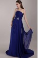 Sheath/Column Strapless Long Blue Chiffon Prom Evening Formal Party Dresses ED010070