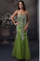 Trumpet/Mermaid Sweetheart Beaded Green Long Prom Evening Formal Party Dresses ED010072
