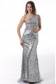 Trumpet/Mermaid One-Shoulder Sequin Long Prom Evening Formal Party Dresses ED010073