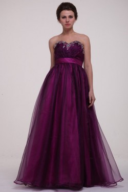 Ball Gown Sweetheart Beaded Long Prom Evening Formal Party Dresses/Maternity Evening Dresses ED010074