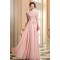 A-Line Beaded Applique Long Chiffon Prom Evening Formal Dresses ED010076
