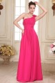 A-Line One-Shoulder Long Pink Chiffon Prom Evening Formal Party Dresses/Bridesmaid Dresses ED010079 A-Line One-Shoulder Long Pink Chiffon Prom Evening Formal Party Dresses/Bridesmaid Dresses ED010079