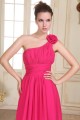 A-Line One-Shoulder Long Pink Chiffon Prom Evening Formal Party Dresses/Bridesmaid Dresses ED010079 A-Line One-Shoulder Long Pink Chiffon Prom Evening Formal Party Dresses/Bridesmaid Dresses ED010079