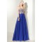 A-Line Sweetheart Lace Appliques Long Blue Prom Evening Formal Party Dresses ED010086