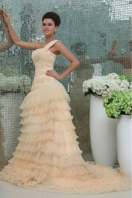 A-Line One-Shoulder Long Yellow Prom Evening Formal Party Dresses ED010087 A-Line One-Shoulder Long Yellow Prom Evening Formal Party Dresses ED010087