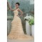 A-Line One-Shoulder Long Yellow Prom Evening Formal Party Dresses ED010087