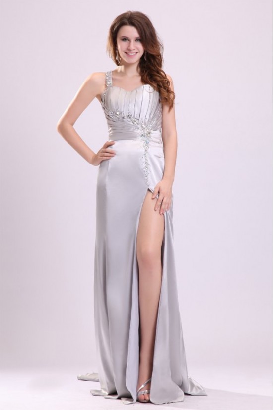 Sheath One-Shoulder Beaded Long Prom Evening Formal Party Dresses ED010088 Sheath One-Shoulder Beaded Long Prom Evening Formal Party Dresses ED010088