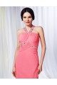 Sheath/Column Beaded Long Pink Chiffon Prom Evening Formal Dresses ED011002 Sheath/Column Beaded Long Pink Chiffon Prom Evening Formal Dresses ED011002