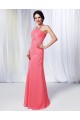 Sheath/Column Beaded Long Pink Chiffon Prom Evening Formal Dresses ED011002 Sheath/Column Beaded Long Pink Chiffon Prom Evening Formal Dresses ED011002