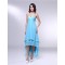 High Low Blue Chiffon Prom Evening Formal Dresses ED011003