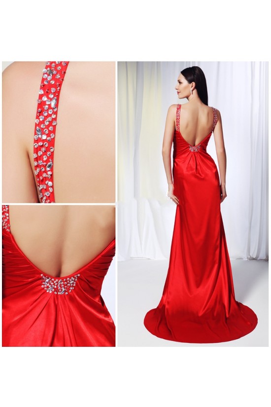 A-Line Beaded Long Red Prom Evening Formal Dresses ED011004 A-Line Beaded Long Red Prom Evening Formal Dresses ED011004