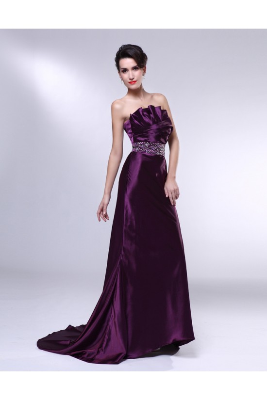Trumpet/Mermaid Strapless Beaded Long Purple Prom Evening Formal Dresses ED011005 Trumpet/Mermaid Strapless Beaded Long Purple Prom Evening Formal Dresses ED011005
