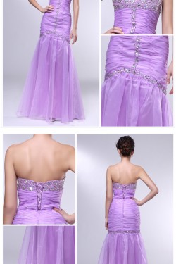 Trumpet/Mermaid Sweetheart Beaded Long Prom Evening Formal Dresses ED011015