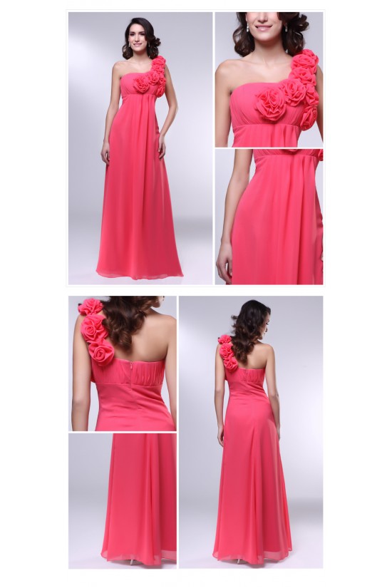 Empire One-Shoulder Long Chiffon Prom Evening Formal Dresses Maternity Dresses ED011016 Empire One-Shoulder Long Chiffon Prom Evening Formal Dresses Maternity Dresses ED011016