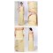 Sheath/Column Strapless Long Yellow Chiffon Prom Evening Bridesmaid Dresses ED011018