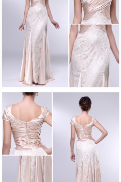 Sheath Off-the-Shoulder Long Lace Prom Evening Formal Dresses ED011019