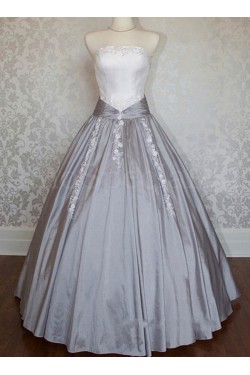 Ball Gown Strapless Long Prom Evening Formal Dresses ED011021