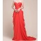Sheath/Column Sweetheart Beaded Long Chiffon Prom Evening Formal Dresses ED011027