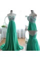 A-Line Sweetheart Beaded Long Green Chiffon Prom Evening Formal Dresses ED011032 A-Line Sweetheart Beaded Long Green Chiffon Prom Evening Formal Dresses ED011032