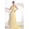 A-Line Long Yellow Prom Evening Formal Party Dresses ED010104